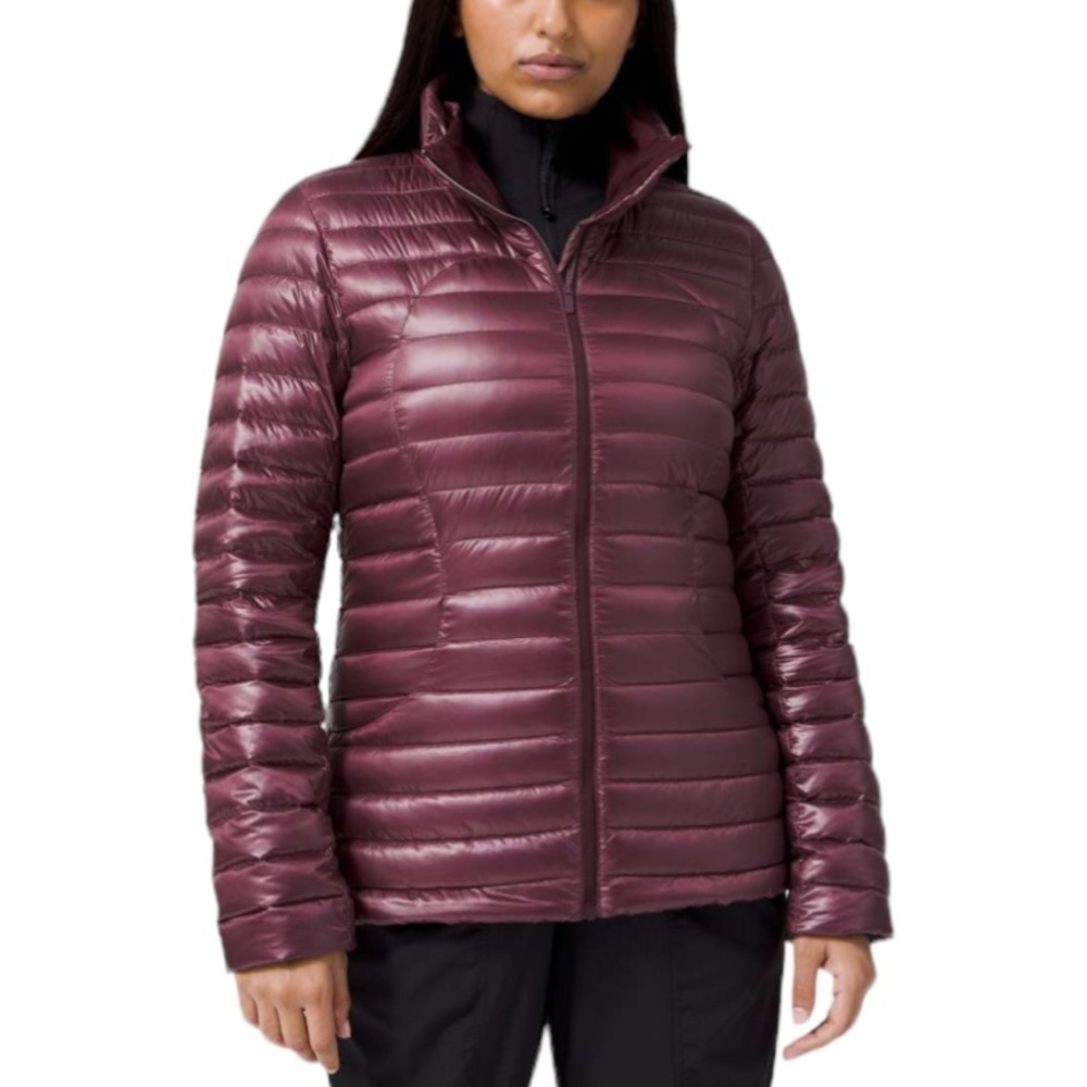 NWOT Lululemon Pack It Down Jacket Shine in Bordeaux Drama Size 6
